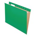 Pendaflex Colored Hanging Folders, Letter Size, 1/5-Cut Tab, Bright Green, 25PK 81610